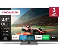 THOMSON TV 43QG7C04, 43", QLED, 4K UHD, 144 Hz, Google TV, siva